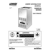 Lennox G50DF(X) manual cover