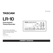 Tascam LR-10 manual cover