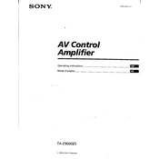 Sony TA-E9000ES manual cover