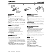 Sony CLP-NWA801 manual cover