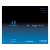 Honda Civic Hybrid with Navigation 2014 Technology manual cover