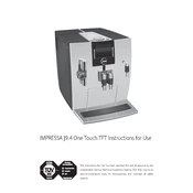 Jura Impressa J9.4 One Touch TFT Coffee Machine manual cover