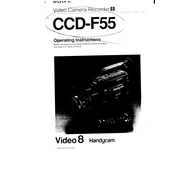 Sony CCD-F55 manual cover