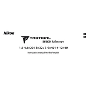 Nikon P Tactical .223 manual cover