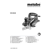 Metabo HO 26-82 Planer manual cover