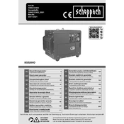 Scheppach SG5200D 5906222903 Generator manual cover