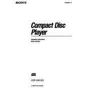 Sony CDP-C601ES manual cover