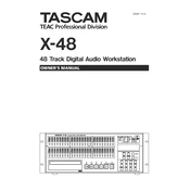 Tascam X-48 manual cover