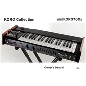 KORG KORG Collection miniKORG700s miniKORG 700S manual cover