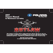 Polaris Outlaw manual cover