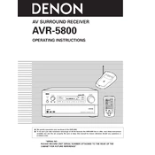 Denon AVR-5800 manual cover