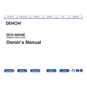 Denon DCD-900NE manual cover