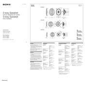 Sony XS-GT1326A manual cover