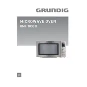 Grundig GMF 1030 Microwave manual cover