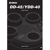 Yamaha DD-45 Drum Set manual cover