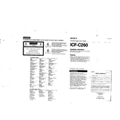 Sony ICF-C260 manual cover