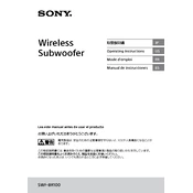 Sony SWF-BR100 manual cover