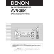 Denon AVR-3801 manual cover