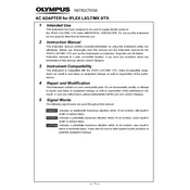 Olympus AC Adapter manual cover