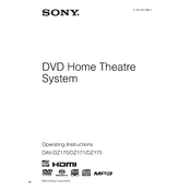 Sony DAV-DZ170 manual cover