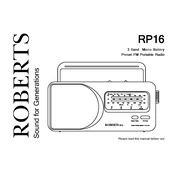 Roberts RP16 Analogue 0 manual cover