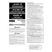 KORG ACB-8 manual cover