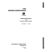 John Deere 1424 manual cover