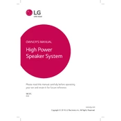 LG RK8 RK8.DUSALLK Speaker manual cover