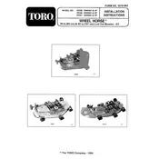 Toro Wheel Horse 78300 Mower manual cover