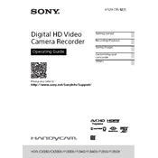 Sony HDR-CX330 manual cover