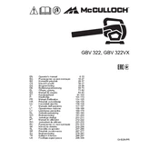 McCulloch GBV 322VX manual cover