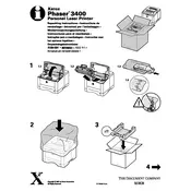 Xerox Phaser 3400 Repacking Instructions Printer manual cover