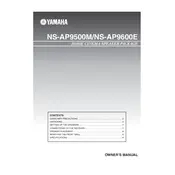 Yamaha NS-AP9500M Speaker manual cover