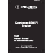 Polaris Sportsman 500 EFI Tractor manual cover