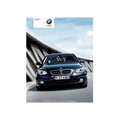 BMW 528i Sedan 5 Series 2010 manual cover