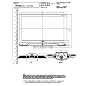 Sony KDL-40V4150 manual cover