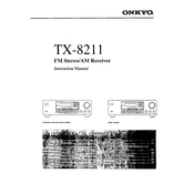 Onkyo TX 8211 manual cover