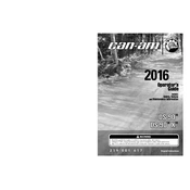 Can-Am DS 90 X 2016 Vehicle manual cover