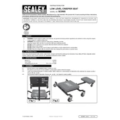 Sealey SCR85 Seat manual cover