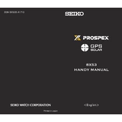 Seiko Prospex 8X53 GPS Solar manual cover