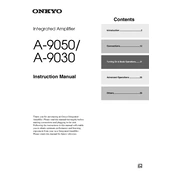 Onkyo A 9050 manual cover