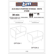 Alva B&M Multi Purpose Storage White 374208 manual cover