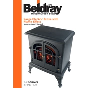 Beldray BA488430 Large Electric Stove With Flame Effects manual cover