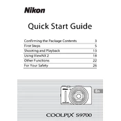 Nikon Coolpix S9700 manual cover