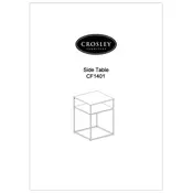 Crosley CF1401 Table manual cover