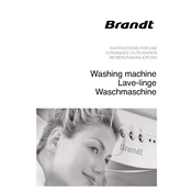 Brandt WFH1487K Washing Machine manual cover