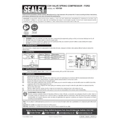 Sealey VS150 Ford Compressor manual cover