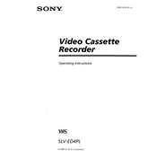 Sony SLV-ED4PL manual cover