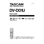 Tascam DV-D01U manual cover