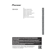 Pioneer SBX-B30 manual cover